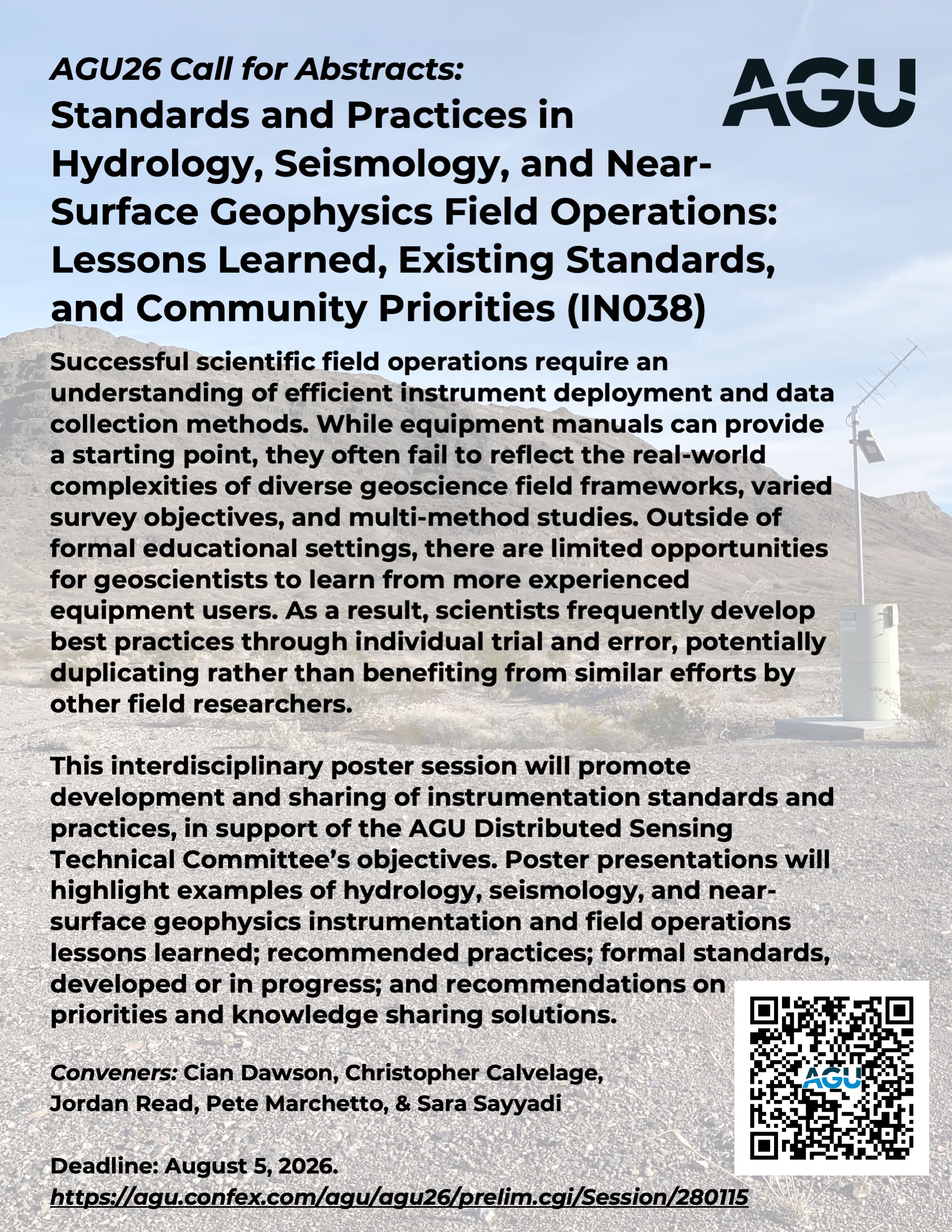 AGU26 Session Call for Abstracts